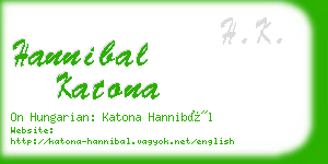 hannibal katona business card